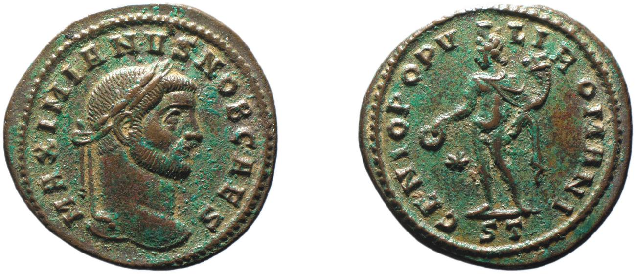 RIC VI Ticinum 32b, аверс, bm