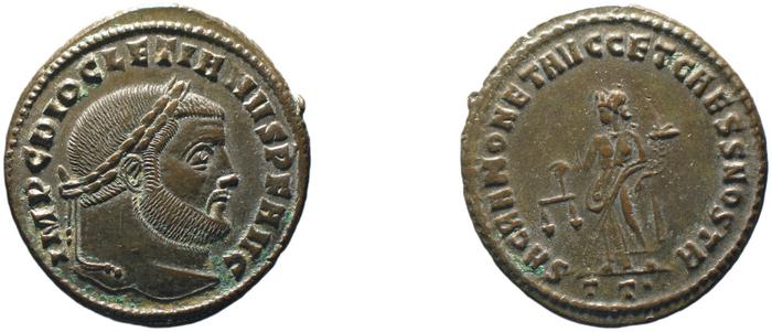 реверс RIC VI Ticinum 45a