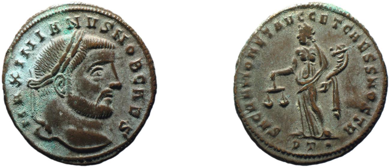 RIC VI Ticinum 46b, аверс, bm