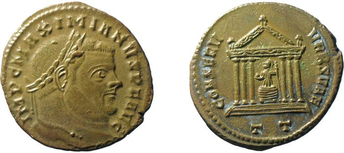 реверс RIC VI Ticinum 92