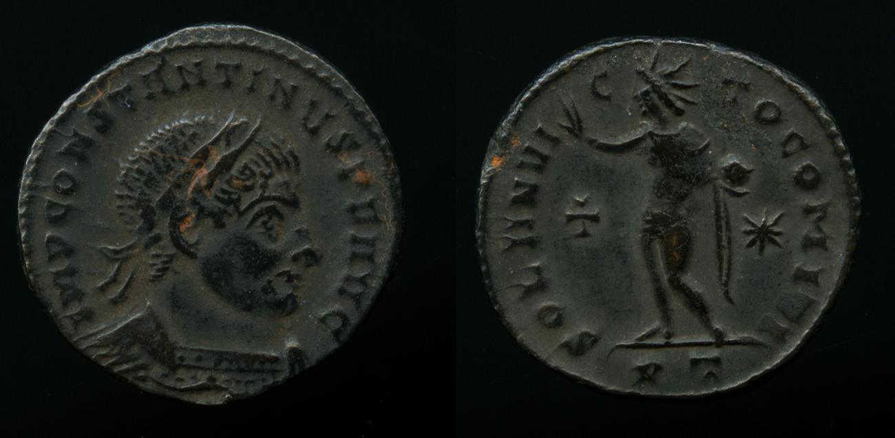 RIC VII Ticinum 45, аверс, bm