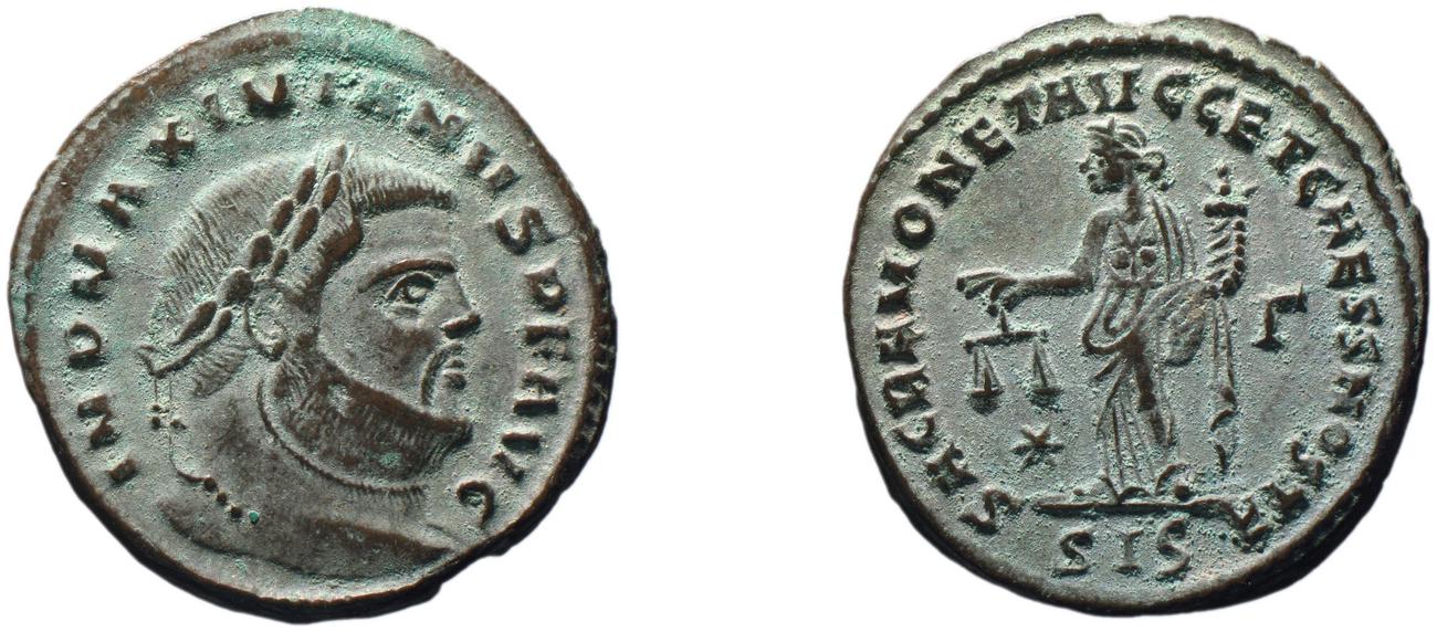 RIC VI Siscia 139b, аверс, bm