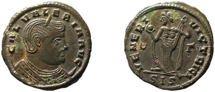 RIC VI Siscia 211, реверс, bm