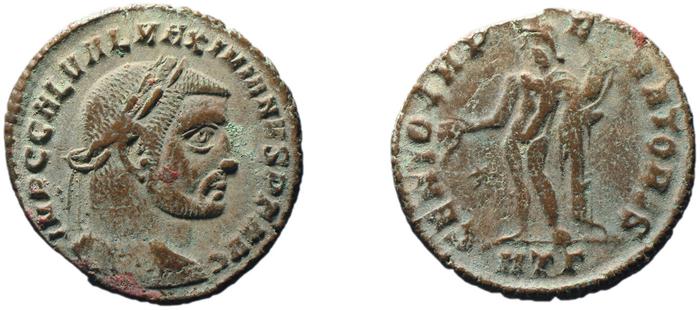 RIC VI Heraclea 48a, реверс, bm
