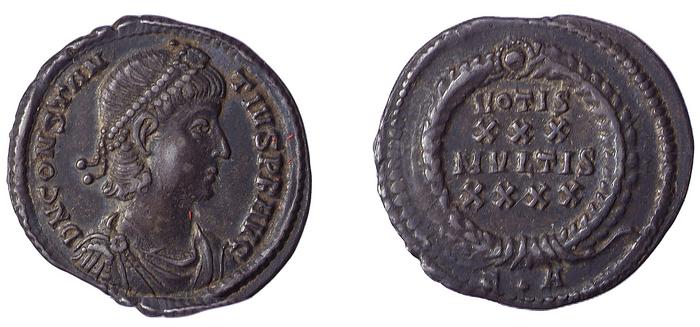 RIC VII Constantinople 102, реверс, bm