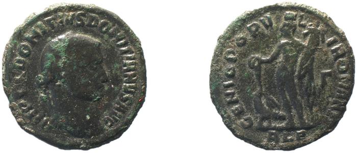 RIC VI Alexandria 20, реверс, bm