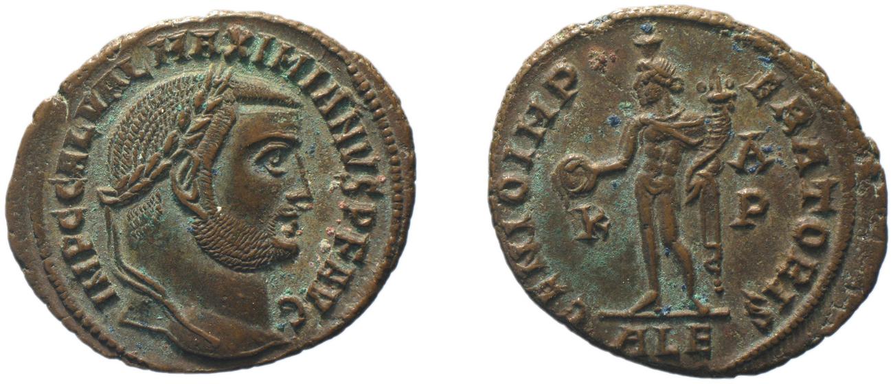 RIC VI Alexandria 105a, аверс, bm