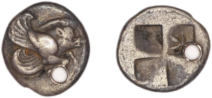 Clazomenae Dengate 1967 II diobols, реверс, bm