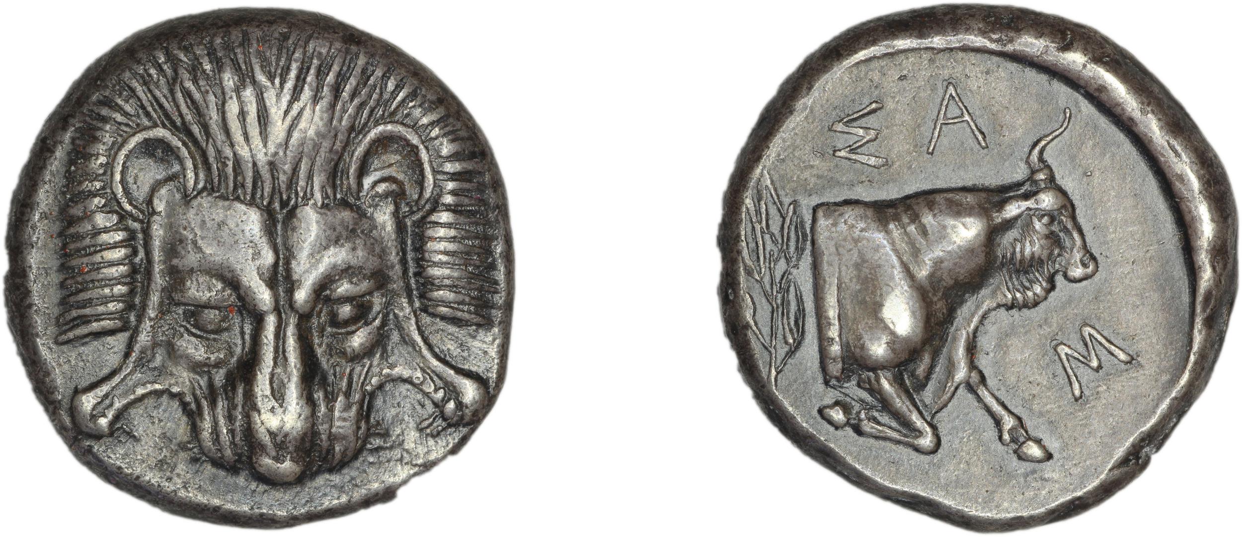 Samos Barron 1966 Class VII tetradrachms, аверс, bm