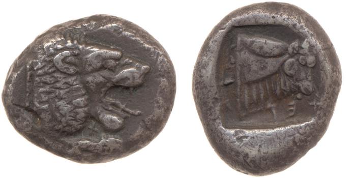 реверс Chersonesus, Caria Cahn 1970 Series B.1-12