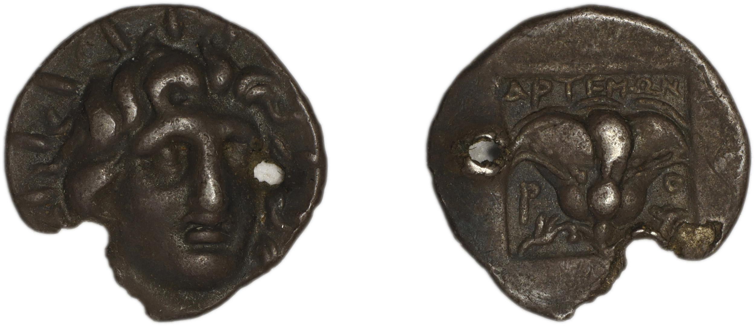 Rhodes Jenkins 1989 Group B hemidrachms, аверс, bm