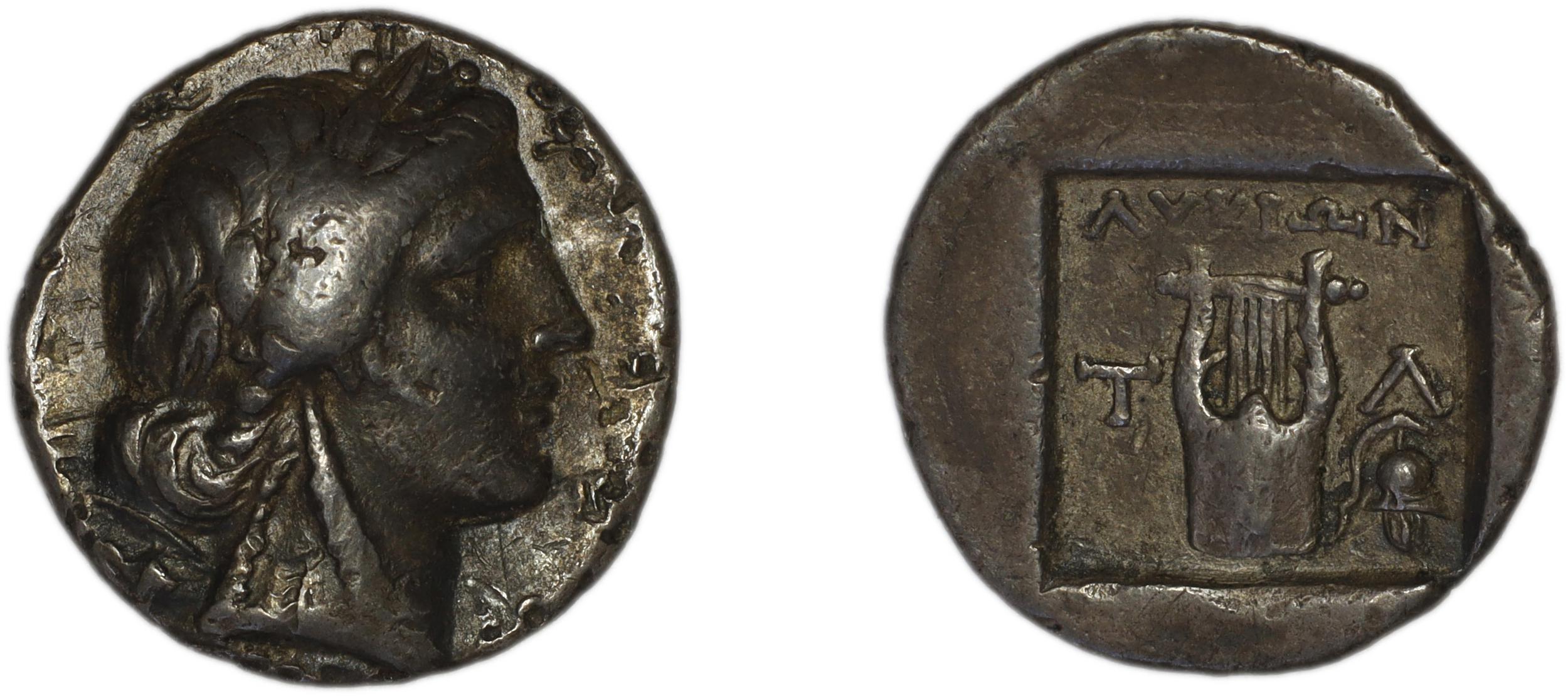 Lycian League Tlos Troxell 1982 2.12, аверс, bm