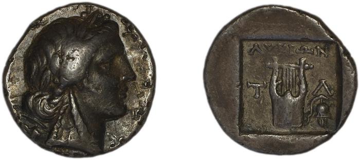 Lycian League Tlos Troxell 1982 2.12, реверс, bm