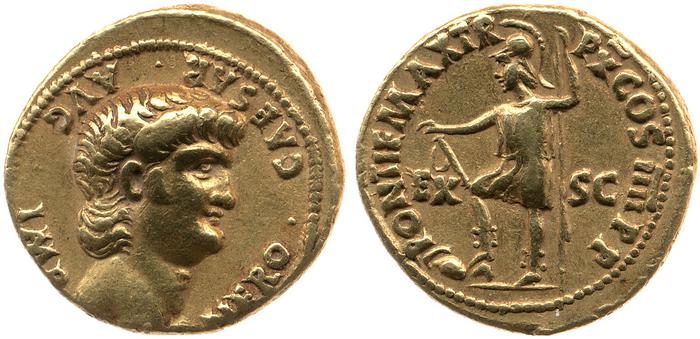 RIC I (second edition) Nero 40, реверс, bm