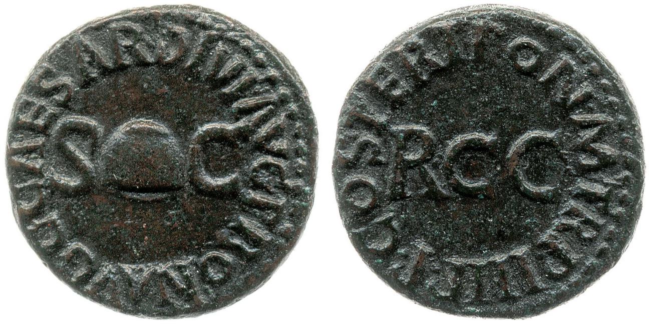 RIC I (second edition) Gaius/Caligula 45, аверс, bm