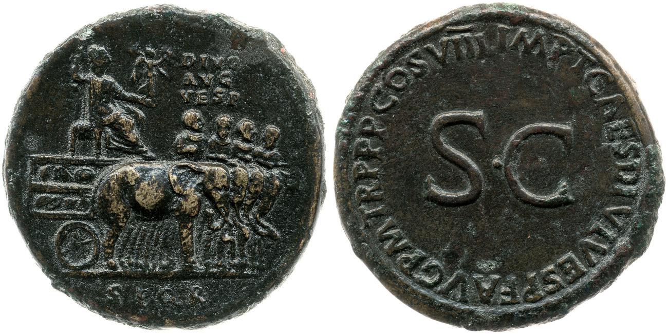 RIC II, Part 1 (second edition) Titus 257, аверс, bm