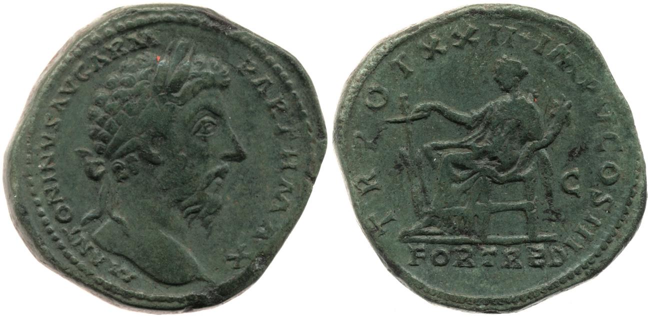 аверс RIC III Marcus Aurelius 957
