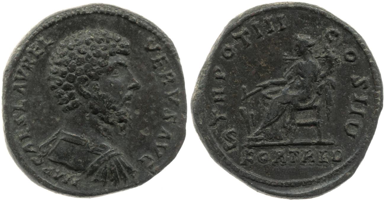 аверс RIC III Marcus Aurelius 1343