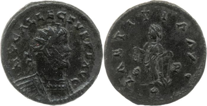 RIC V Allectus 79, реверс, bm