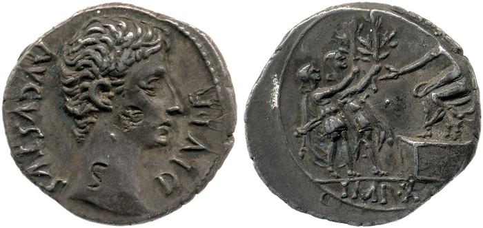 RIC I (second edition) Augustus 165A, реверс, bm