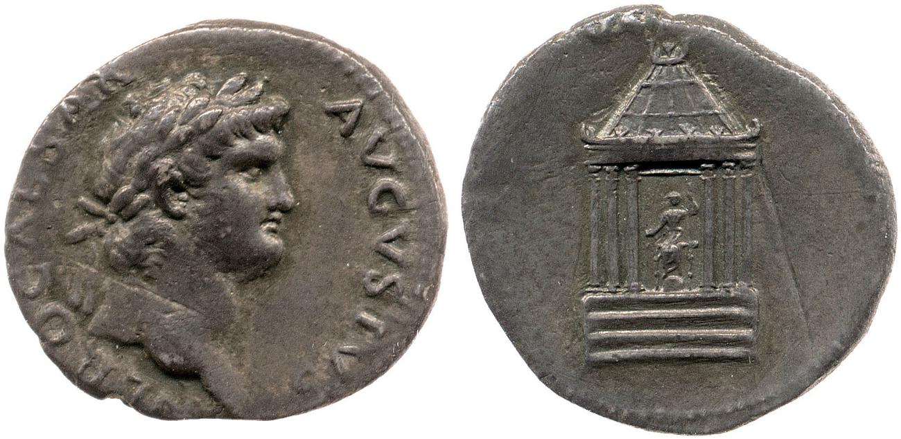 RIC I (second edition) Nero 62, аверс, bm