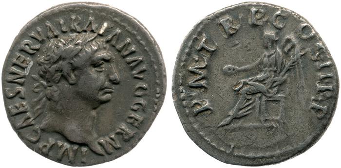 RIC II Trajan 10, реверс, bm
