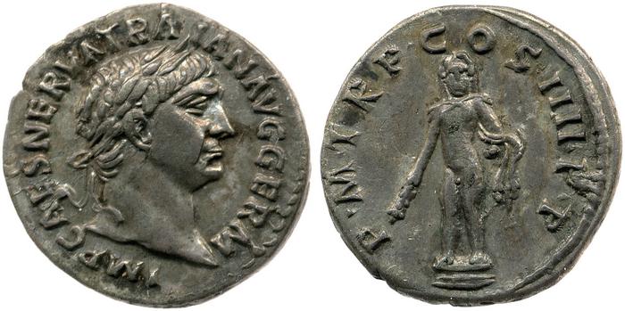 RIC II Trajan 49, реверс, bm