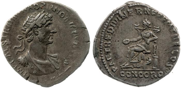RIC II, Part 3 (second edition) Hadrian 54, реверс, bm
