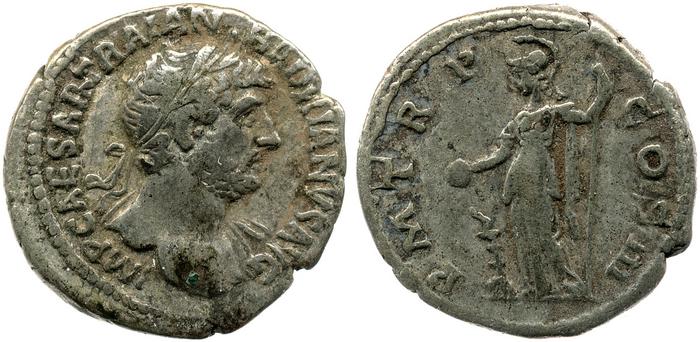 реверс RIC II, Part 3 (second edition) Hadrian 580