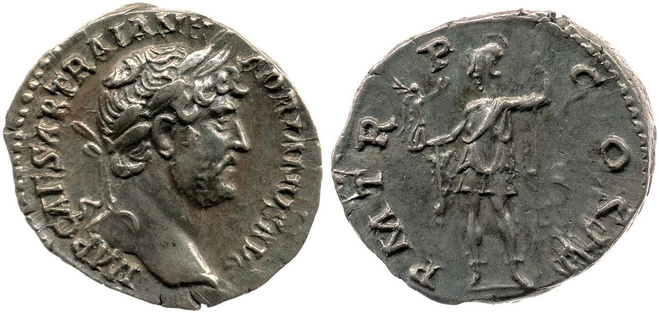аверс RIC II, Part 3 (second edition) Hadrian 597