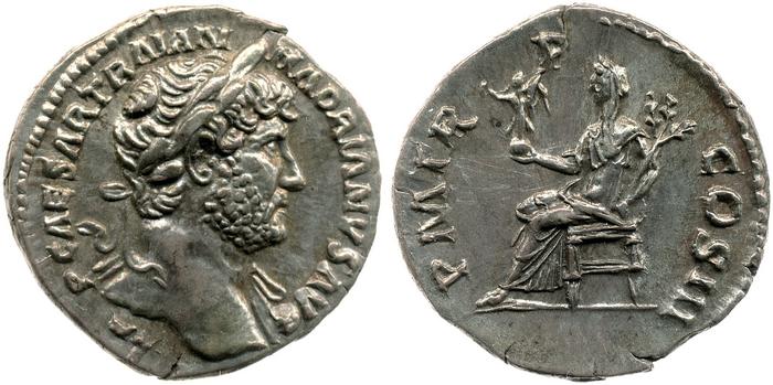 RIC II, Part 3 (second edition) Hadrian 591, реверс, bm