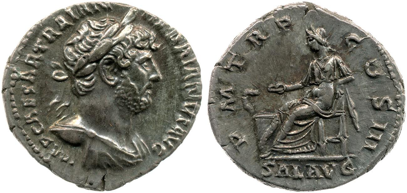 RIC II, Part 3 (second edition) Hadrian 378, аверс, bm