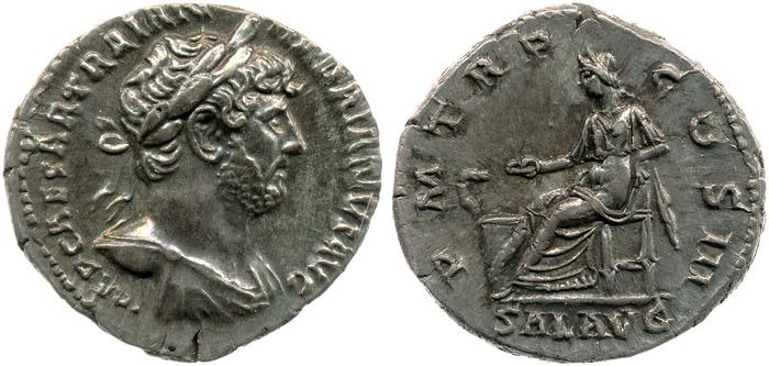 RIC II, Part 3 (second edition) Hadrian 378, реверс, bm