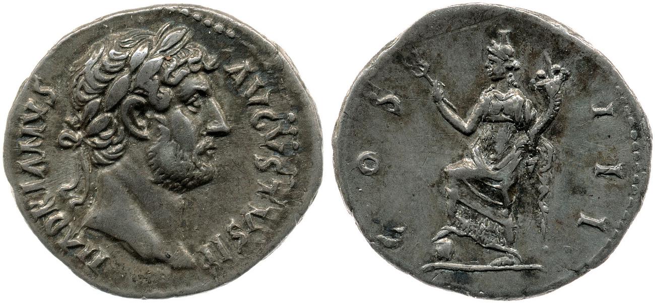 аверс RIC II, Part 3 (second edition) Hadrian 3037