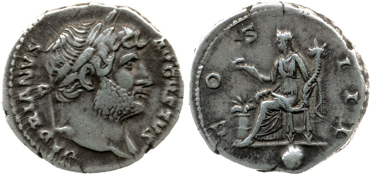 RIC II, Part 3 (second edition) Hadrian 855, аверс, bm