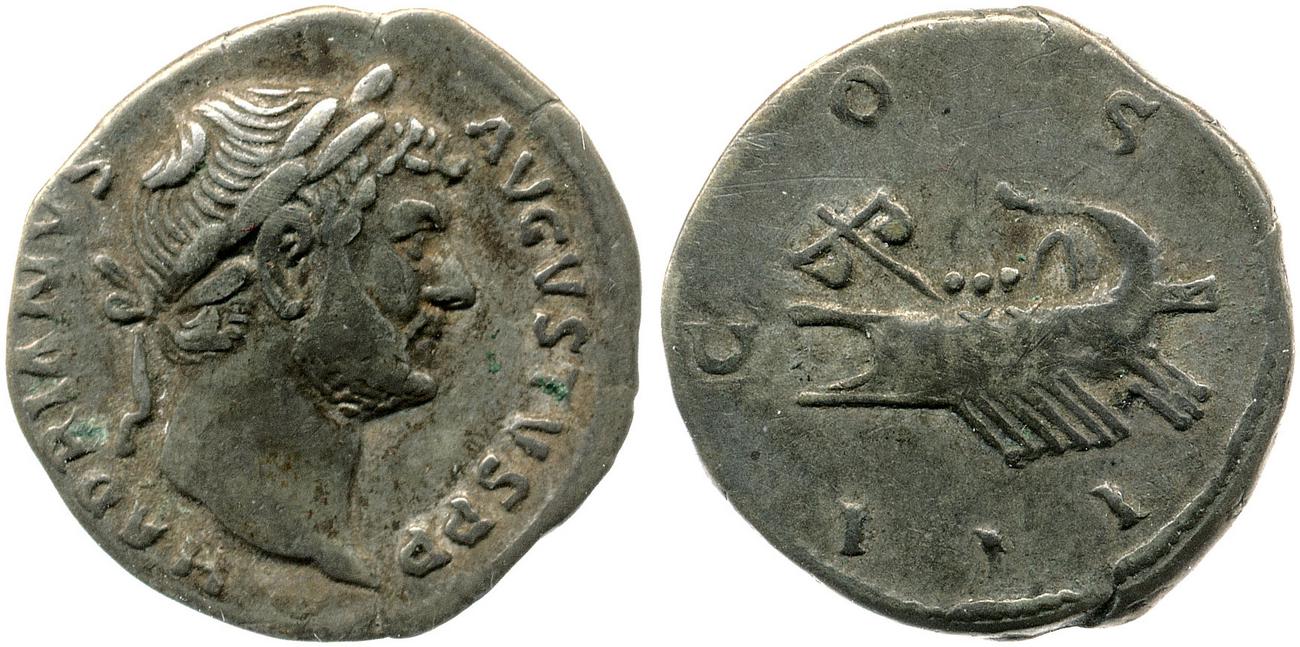 аверс RIC II, Part 3 (second edition) Hadrian 3094