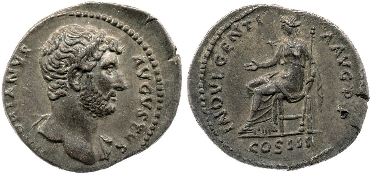 аверс RIC II, Part 3 (second edition) Hadrian 1017