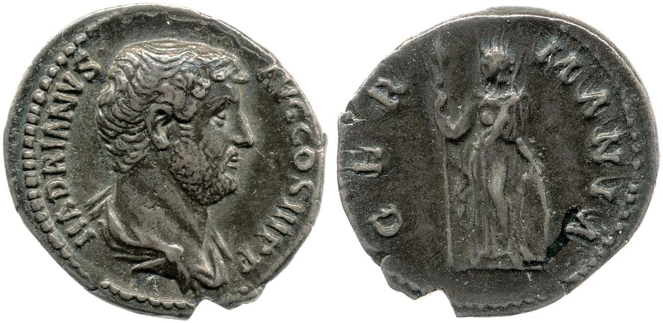 RIC II, Part 3 (second edition) Hadrian 1514, аверс, bm
