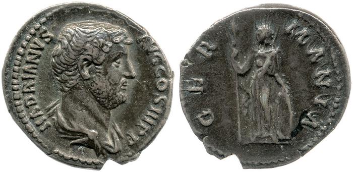 RIC II, Part 3 (second edition) Hadrian 1514, реверс, bm