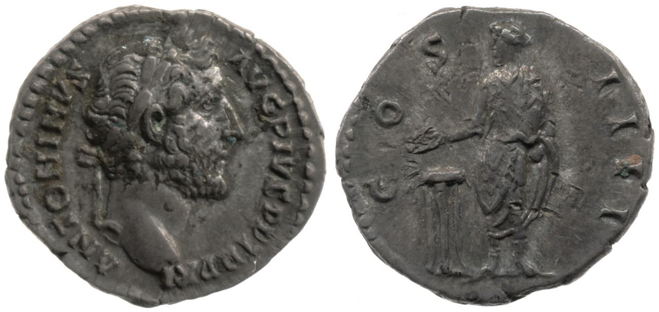 RIC III Antoninus Pius 168, аверс, bm