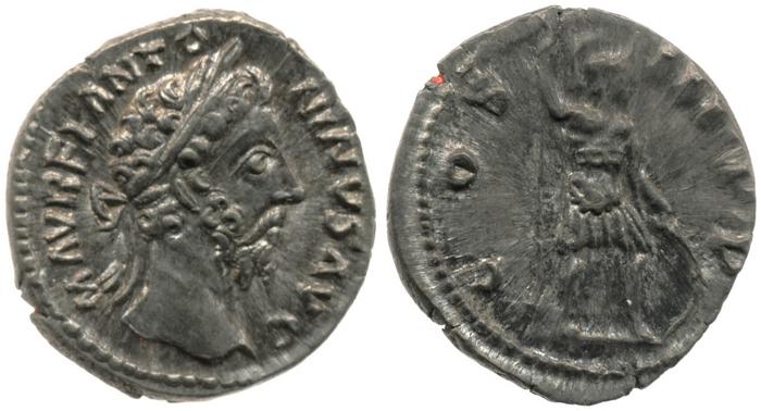 RIC III Marcus Aurelius 417, реверс, bm