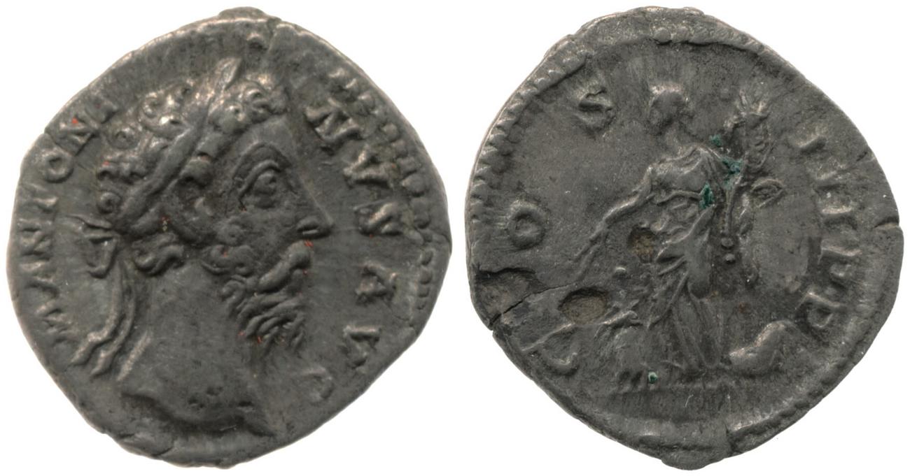 аверс RIC III Marcus Aurelius 424