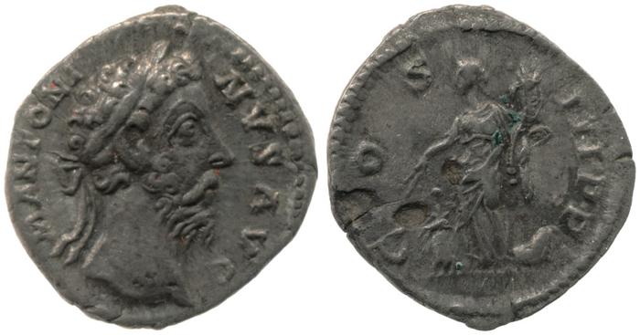реверс RIC III Marcus Aurelius 424