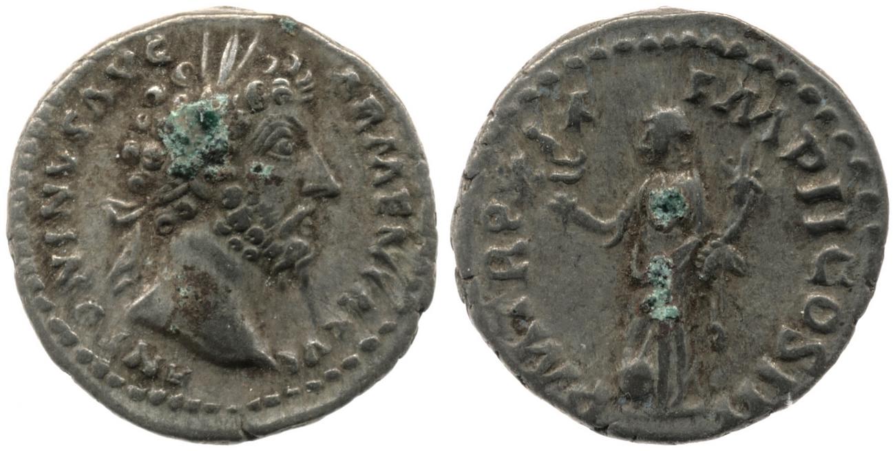 RIC III Marcus Aurelius 132, аверс, bm