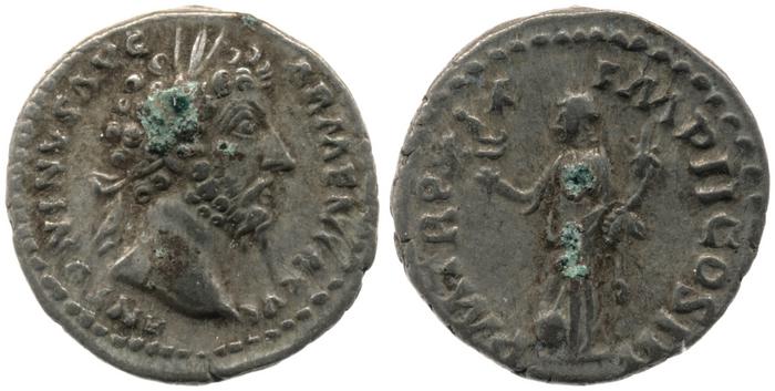 RIC III Marcus Aurelius 132, реверс, bm