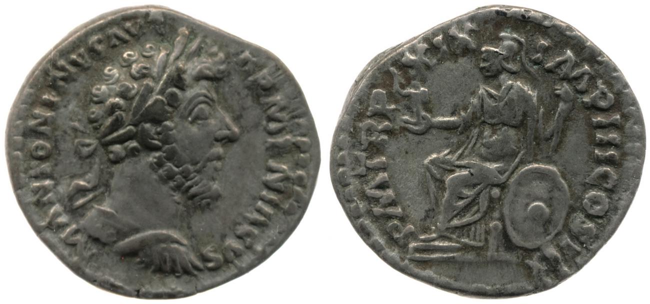 аверс RIC III Marcus Aurelius 140