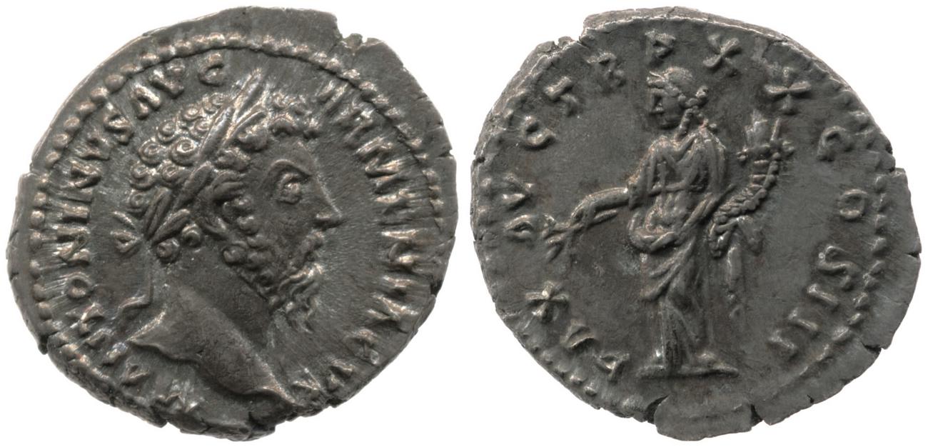аверс RIC III Marcus Aurelius 146