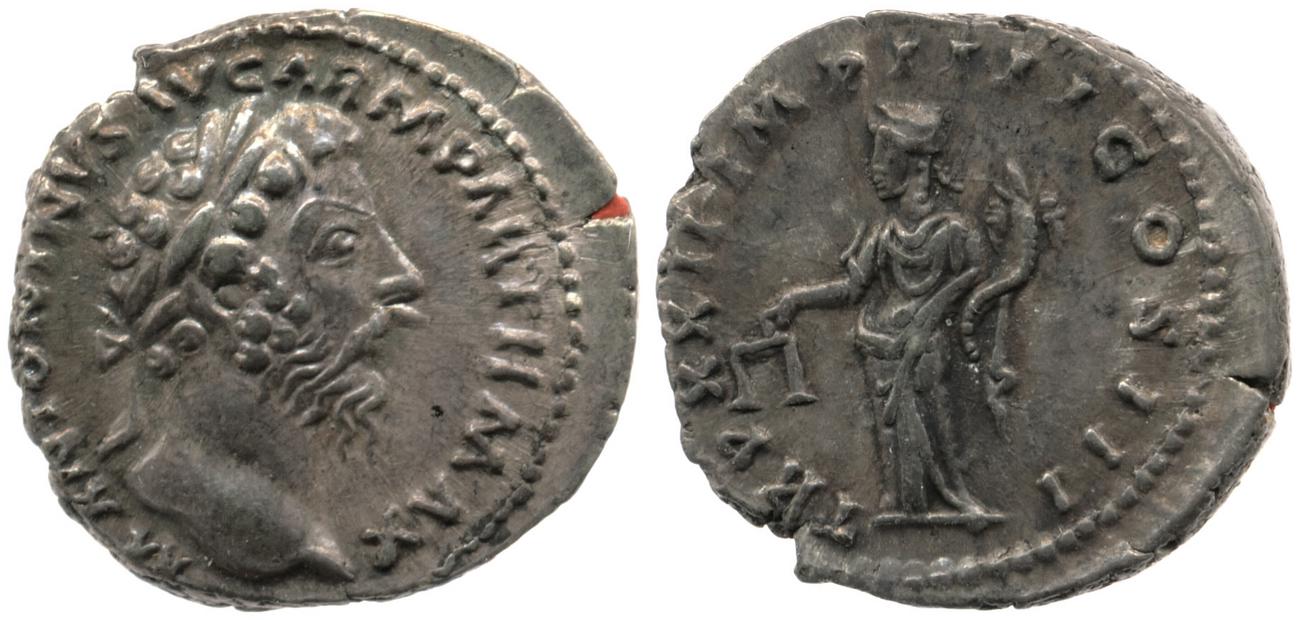аверс RIC III Marcus Aurelius 178