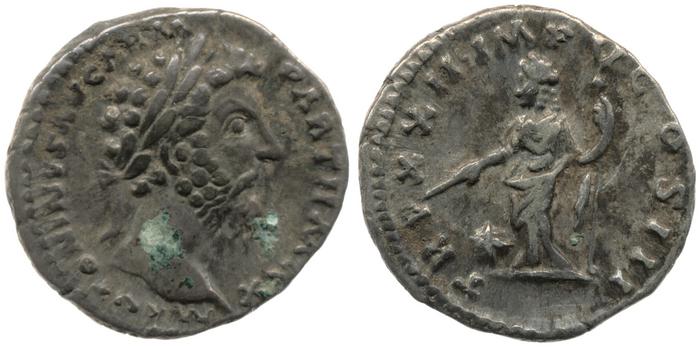 реверс RIC III Marcus Aurelius 186