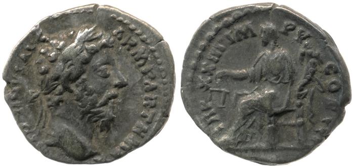RIC III Marcus Aurelius 209, реверс, bm